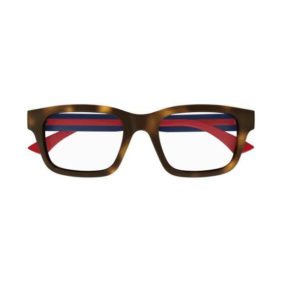 25FW 구찌 안경 Gg1865o 볼드 호피무늬 직사각형 안경