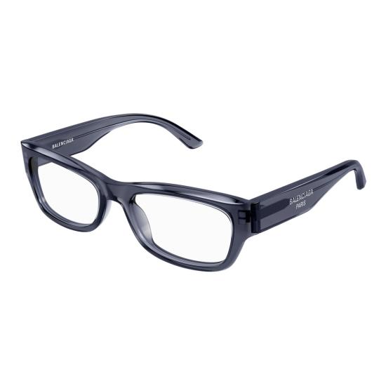 25FW 발렌시아가 안경 Bb0392o 직사각형 회색 아세테이트 안경 - BALENCIAGA