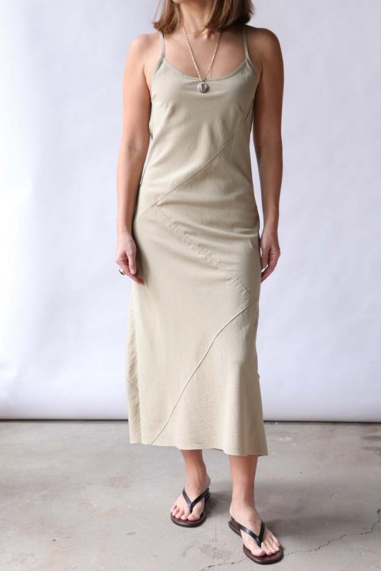  로렌 마누지안 롱 원피스 로렌 마누기안 바이어스 슬립 드레스 - LAUREN MANOOGIAN