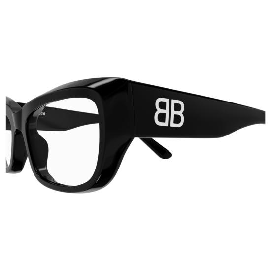 25FW 발렌시아가 안경 Bb0399o 직사각형 블랙 아세테이트 - BALENCIAGA