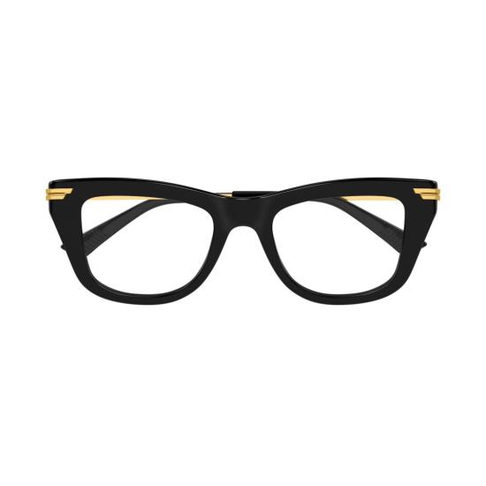 25FW 보테가베네타 안경 Bv1370o 직사각형 블랙 아세테이트 안경