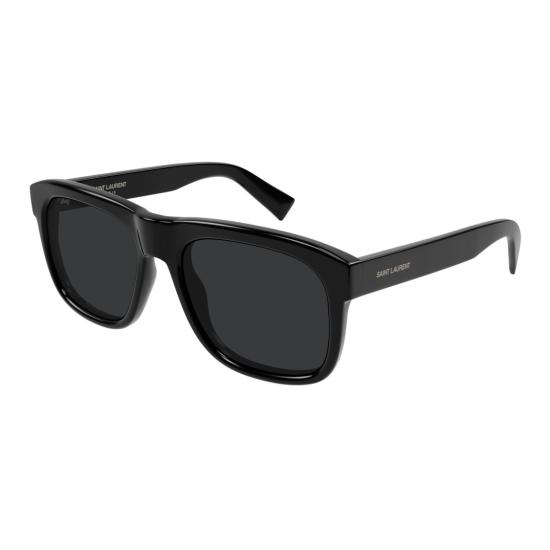 25FW 생로랑 선글라스 SL 558 볼드 직사각형 블랙 - SAINT LAURENT
