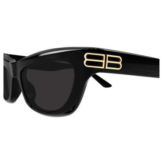 25FW 발렌시아가 선글라스 Bb0430s 유광 블랙 아세테이트 직사각형 - BALENCIAGA