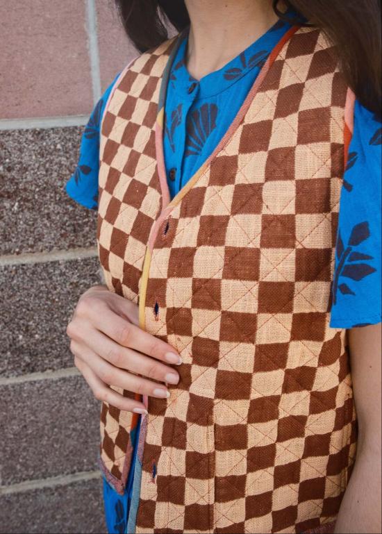  에이스 앤 지그 베스트 에이스앤지그 퀼팅  멀티컬러 - ACE & JIG