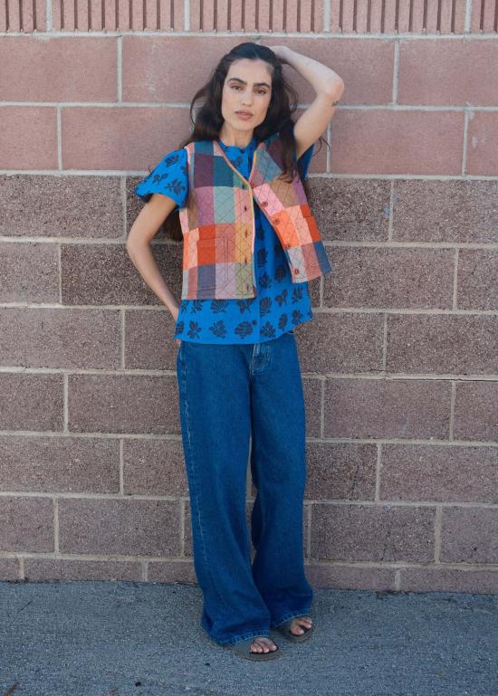  에이스 앤 지그 베스트 에이스앤지그 퀼팅  멀티컬러 - ACE & JIG