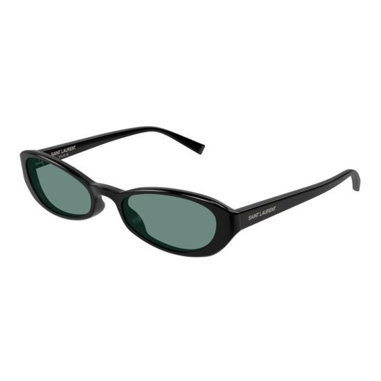  생로랑 선글라스 SL 871 수 엘로니에이티드 오벌 프레임 - SAINT LAURENT