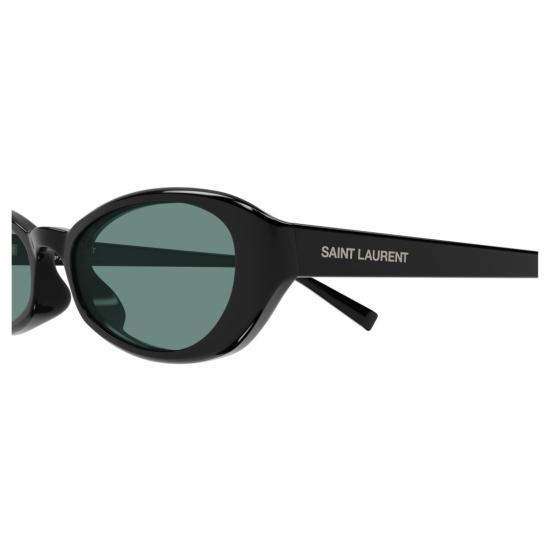  생로랑 선글라스 SL 871 수 엘로니에이티드 오벌 프레임 - SAINT LAURENT
