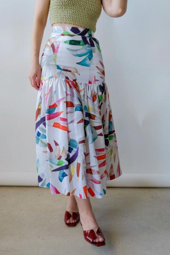  마라 호프만 롱 스커트 플로럴 - MARA HOFFMAN