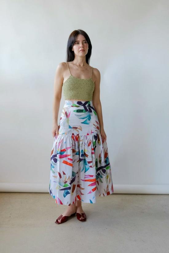  마라 호프만 롱 스커트 플로럴 - MARA HOFFMAN