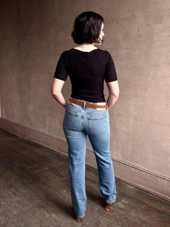  에이골디 데님 팬츠 아골드 로우라이즈 슬림 데님 진 - AGOLDE