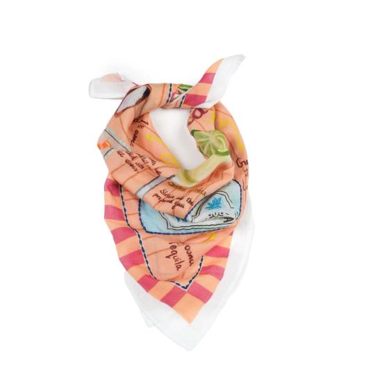  비스마야 머플러/스카프 마가리타 뮤즈 반다나 연어 오렌지