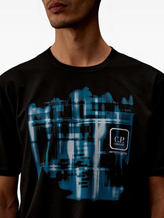 26SS 씨피 컴퍼니 반팔 티셔츠 20CLTS059A006370W 999 BLACK - C.P. COMPANY