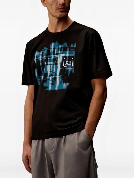 26SS 씨피 컴퍼니 반팔 티셔츠 20CLTS059A006370W 999 BLACK - C.P. COMPANY