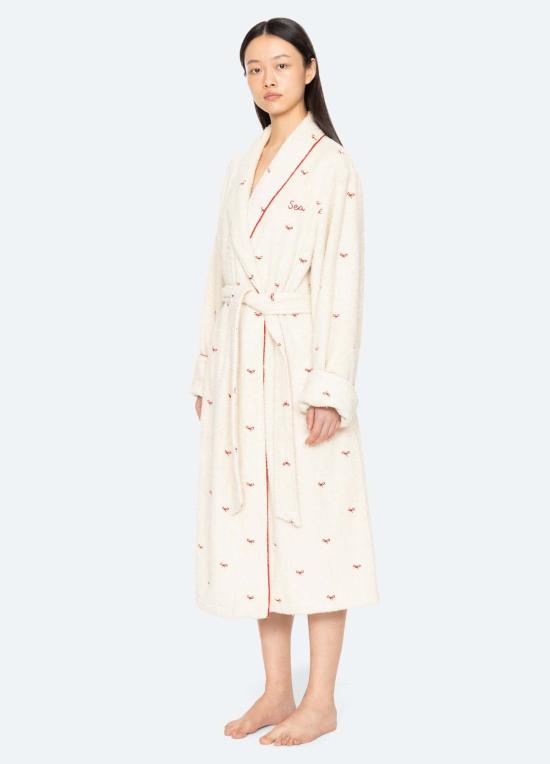  씨뉴욕 라운지 웨어 씨 니 에스미 로브 크림 - SEA NY