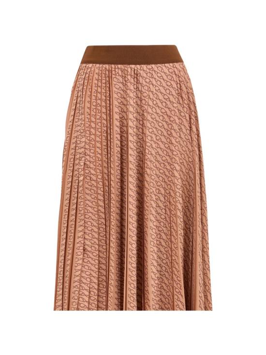 26SS 에르노 롱 스커트 GN000106D 128862240 Leather Brown - HERNO