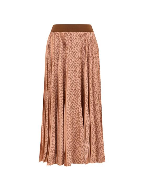 26SS 에르노 롱 스커트 GN000106D 128862240 Leather Brown - HERNO