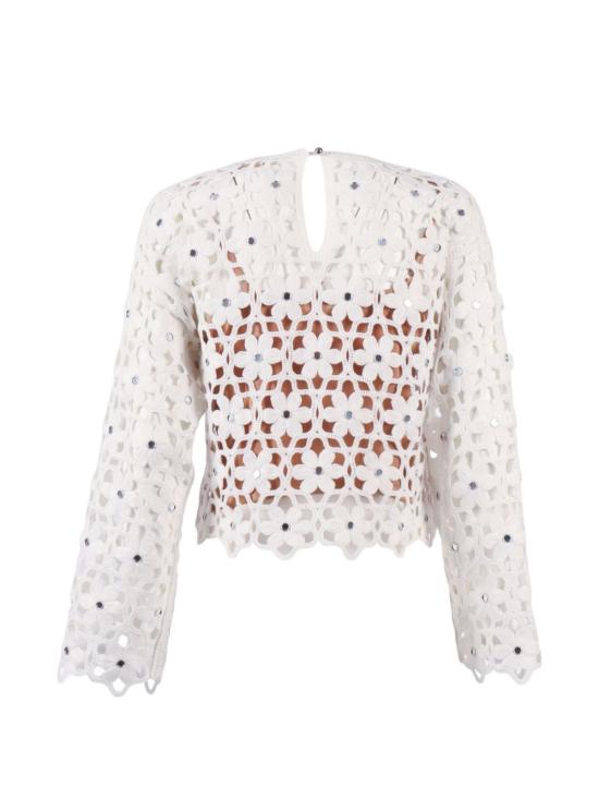 26SS 마이클 코어스 긴팔 티셔츠 MS651ZMKNE 100 White - MICHAEL KORS
