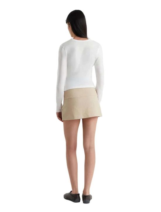  팔로마울 긴팔 티셔츠 팔로마 울 네스터 탑 화이트 - PALOMA WOOL