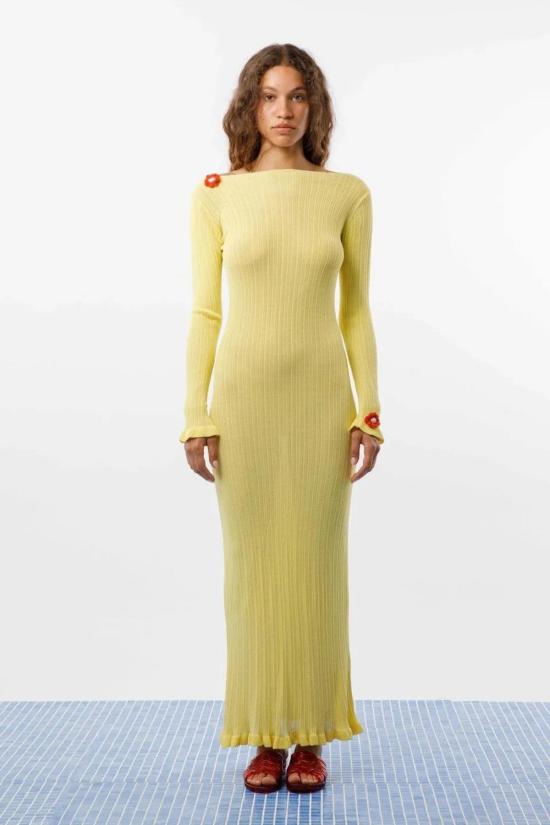  카로 루나 롱 원피스 솔 맥시 드레스