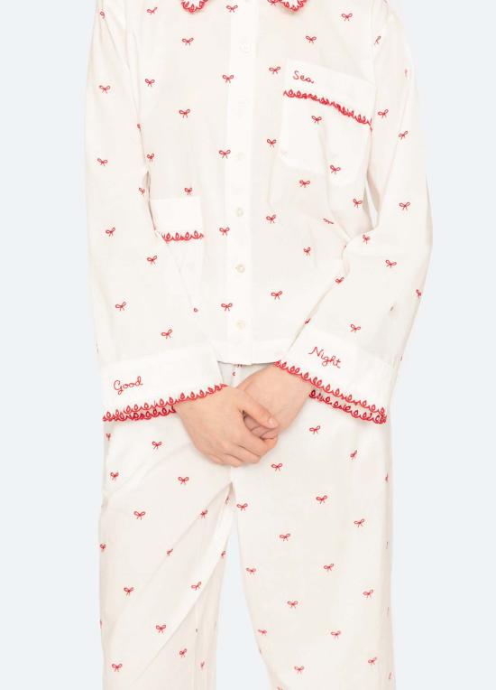  씨뉴욕 라운지 웨어 씨 니 에스미 PJ 세트 잠옷 세트 크림 - SEA NY