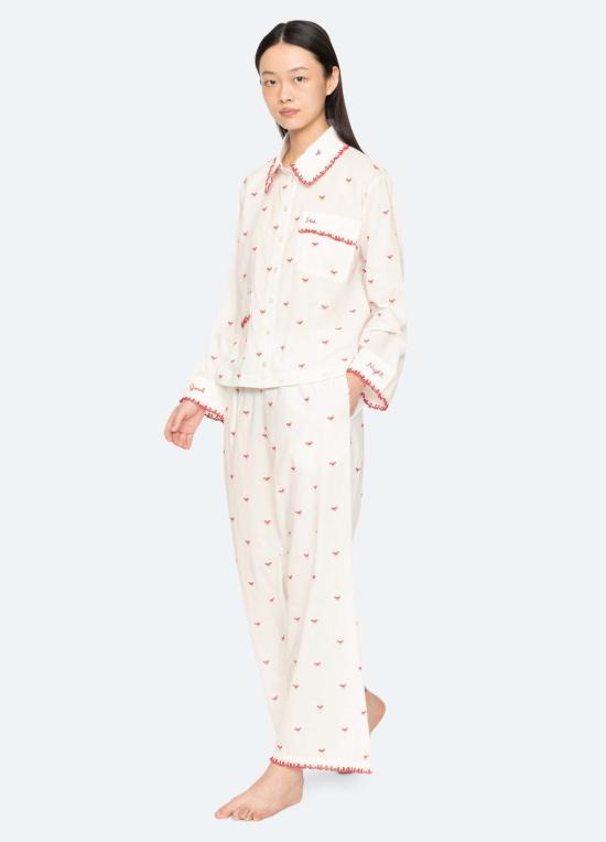  씨뉴욕 라운지 웨어 씨 니 에스미 PJ 세트 잠옷 세트 크림 - SEA NY