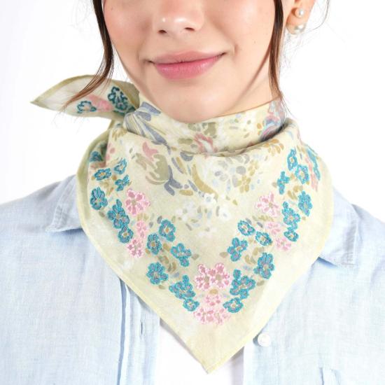  비스마야 머플러/스카프 가든 베일 반다나 세이지 그린 - VISMAYA