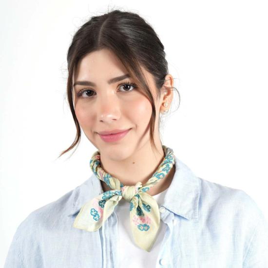  비스마야 머플러/스카프 가든 베일 반다나 세이지 그린 - VISMAYA