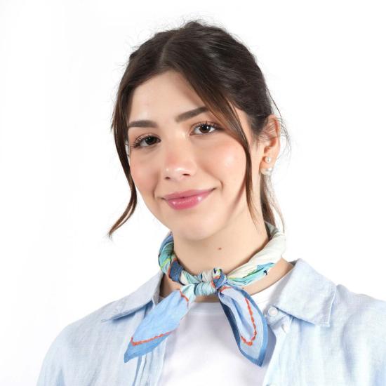  비스마야 머플러/스카프 프리즘 플라워 반다나 - VISMAYA