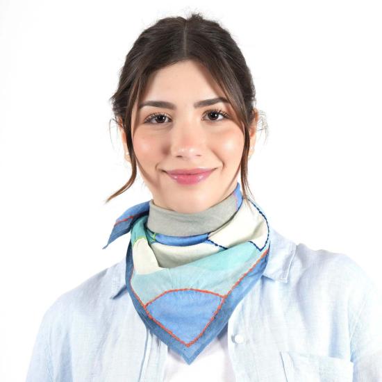  비스마야 머플러/스카프 프리즘 플라워 반다나 - VISMAYA