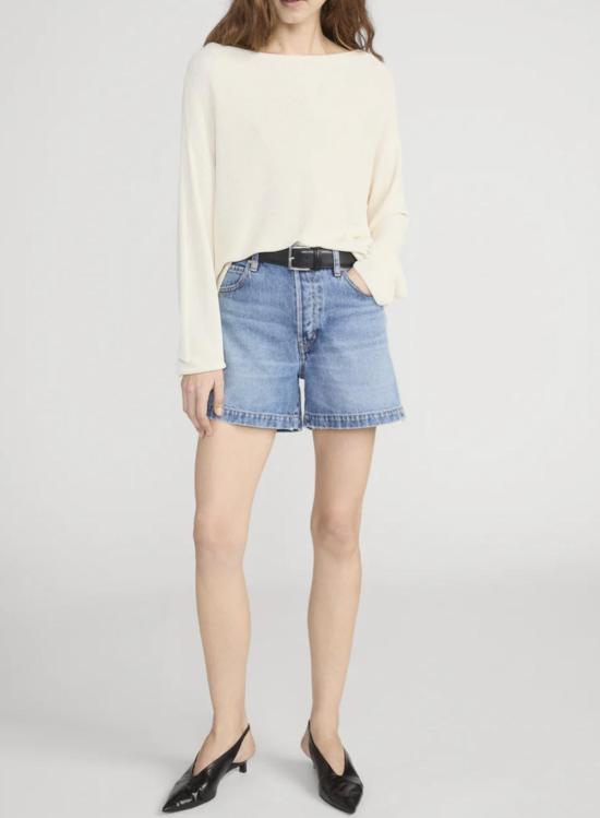  프레임 데님 숏팬츠 일상의 짧은 템포를 에 담아보세요 - FRAME