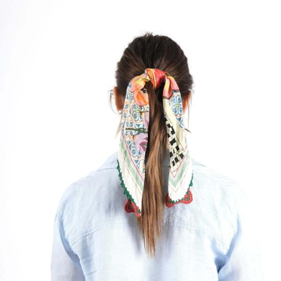  비스마야 머플러/스카프 돌체 타볼라 반다나 라이트 올리브 - VISMAYA