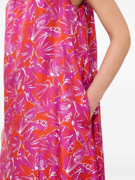 26SS 막스마라 롱 원피스 2611221022600 MXMCARTONE003 Coral Red - MAX MARA
