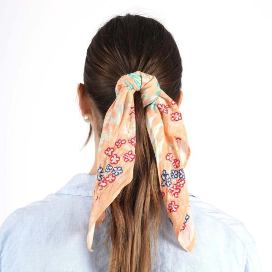  비스마야 머플러/스카프 가든 베일 반다나 크리미 오렌지 - VISMAYA