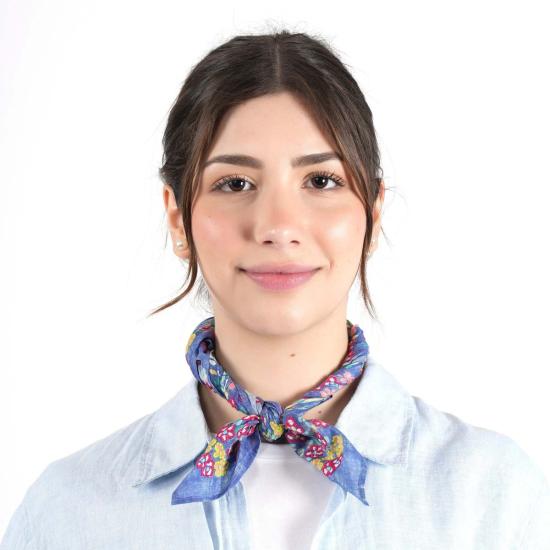  비스마야 머플러/스카프 가든 베일 반다나 바이올렛 - VISMAYA