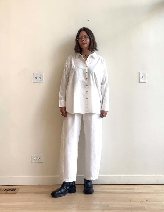  어니스트 코튼 셔츠 렌 버튼다운 셔츠 - HONEST COTTON