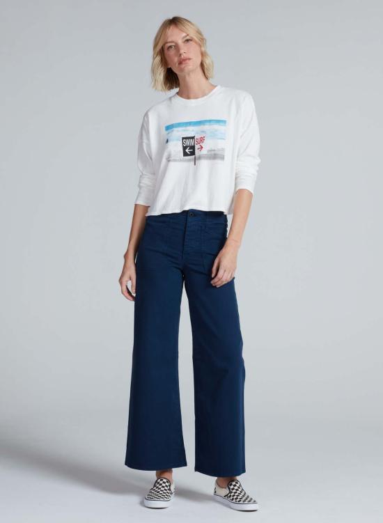  ASKK 뉴욕 긴팔 티셔츠 Askk NY 크롭  화이트