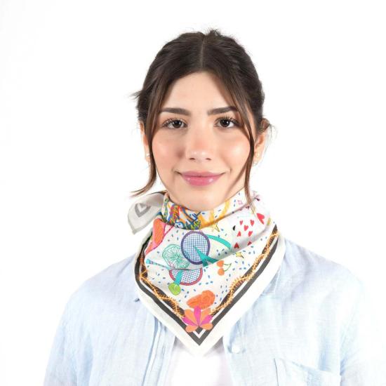  비스마야 머플러/스카프 생트로페 반다나 아이보리 - VISMAYA