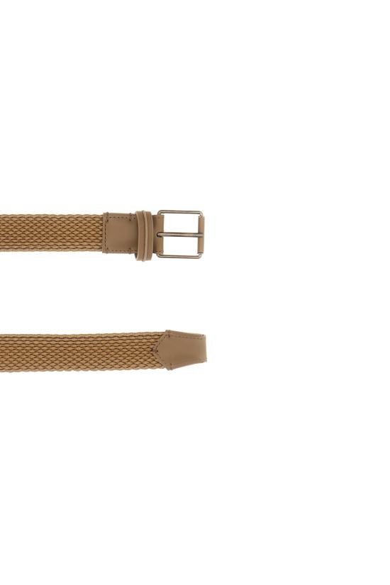 26SS 에르메네질도제냐 가죽 벨트 B124AZLHINT CRE Beige - ERMENEGILDO ZEGNA