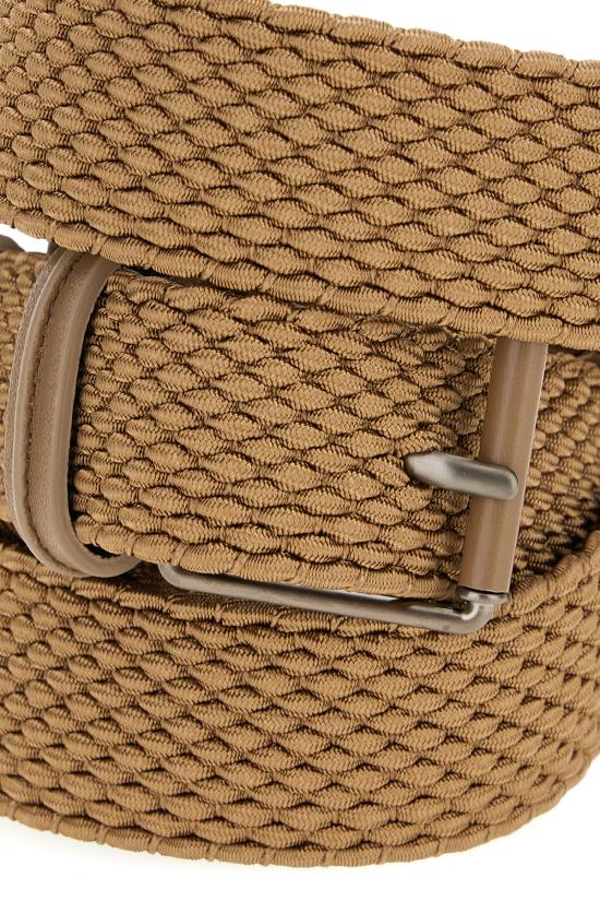 26SS 에르메네질도제냐 가죽 벨트 B124AZLHINT CRE Beige - ERMENEGILDO ZEGNA