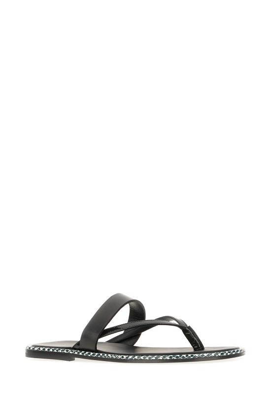 26SS 드리스 반 노튼 뮬/슬리퍼 261011774102 900 BLACK - DRIES VAN NOTEN