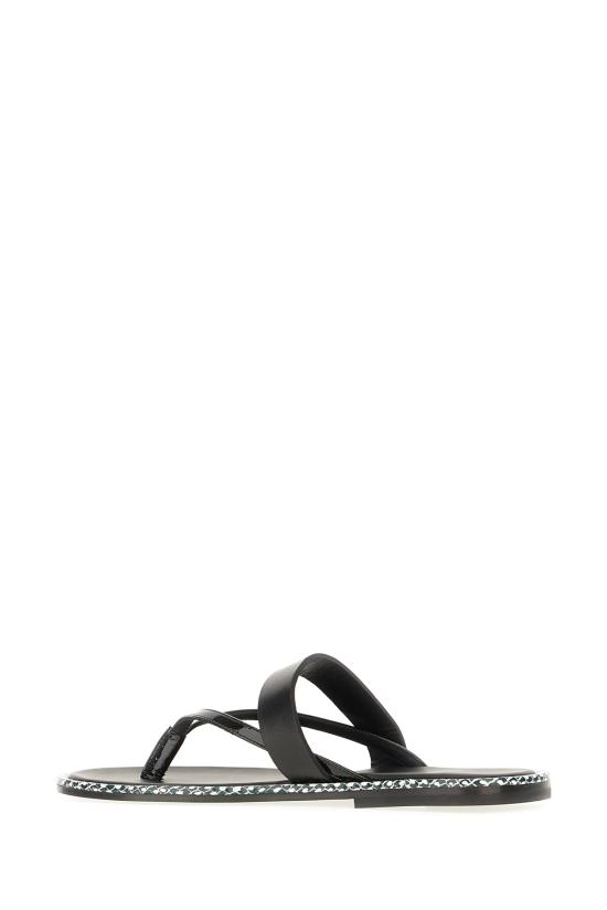 26SS 드리스 반 노튼 뮬/슬리퍼 261011774102 900 BLACK - DRIES VAN NOTEN