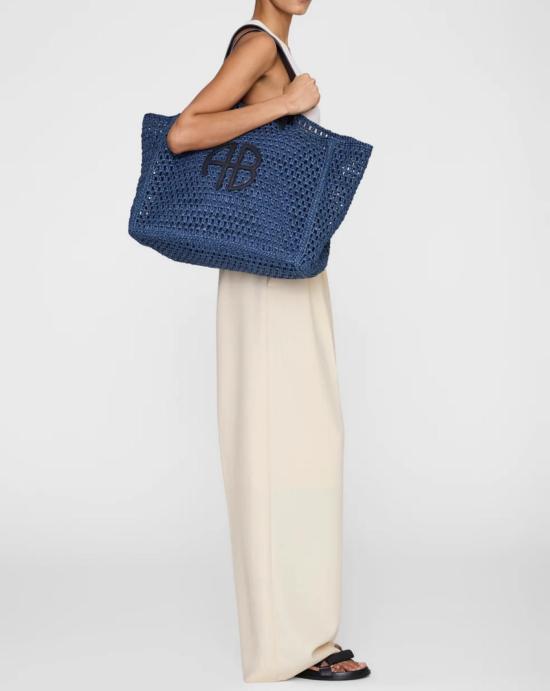 26SS 애니빙 숄더백 A1311832WHD20 MARINE BLUE Washed blue - ANINE BING