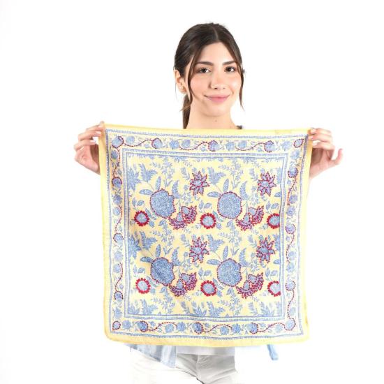  비스마야 머플러/스카프 Vismaya Blooming Peonies 반다나 햇빛 - VISMAYA