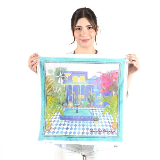  비스마야 머플러/스카프 마라케시 드리밍 반다나 코발트 블루 - VISMAYA