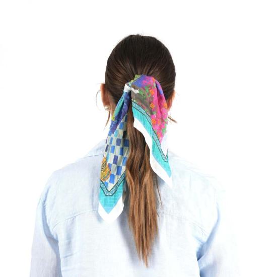  비스마야 머플러/스카프 마라케시 드리밍 반다나 코발트 블루 - VISMAYA