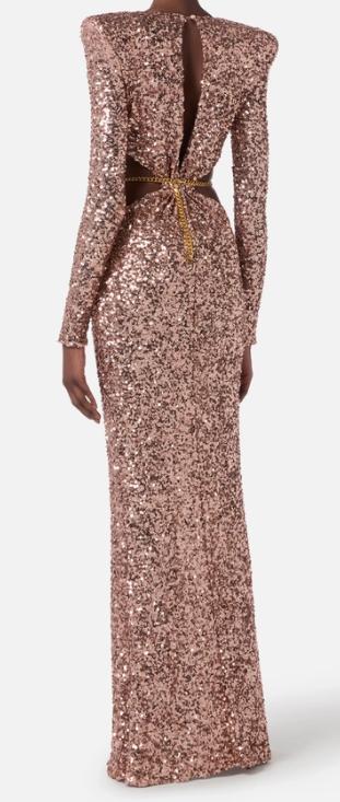 26SS 엘리자베타프랜치 롱 원피스 ABR1561E2 EA1 NUDE - ELISABETTA FRANCHI