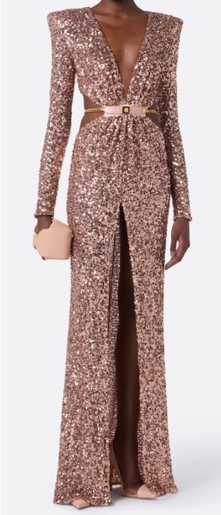 26SS 엘리자베타프랜치 롱 원피스 ABR1561E2 EA1 NUDE - ELISABETTA FRANCHI