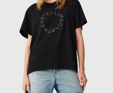 26SS 스텔라 맥카트니 반팔 티셔츠 6J01583SQA24 1000 BLACK - STELLA MCCARTNEY