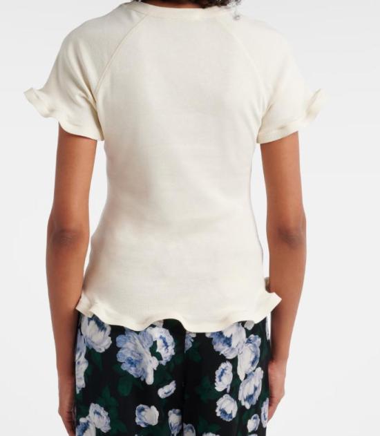 26SS 스텔라 맥카트니 반팔 티셔츠 6J04543SQA51 9200 CREAM - STELLA MCCARTNEY