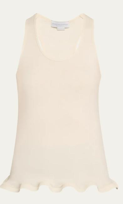 26SS 스텔라 맥카트니 민소매 티셔츠 6J04553SQA51 9200 CREAM